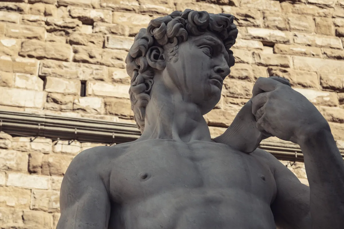 La copie du David devant le Palazzo Vecchio