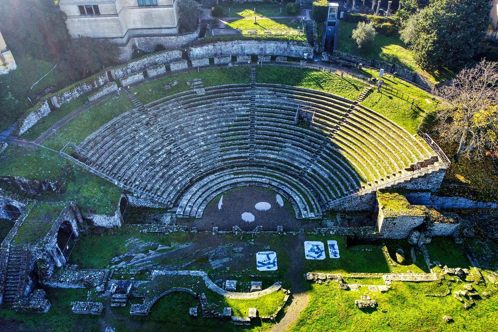 The Roman theatre in Fiesole's archaeological area