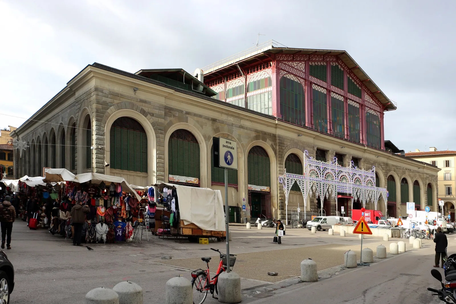 The Mercato Centrale. Trattoria Mario is in Via Rosina, beside the market hall