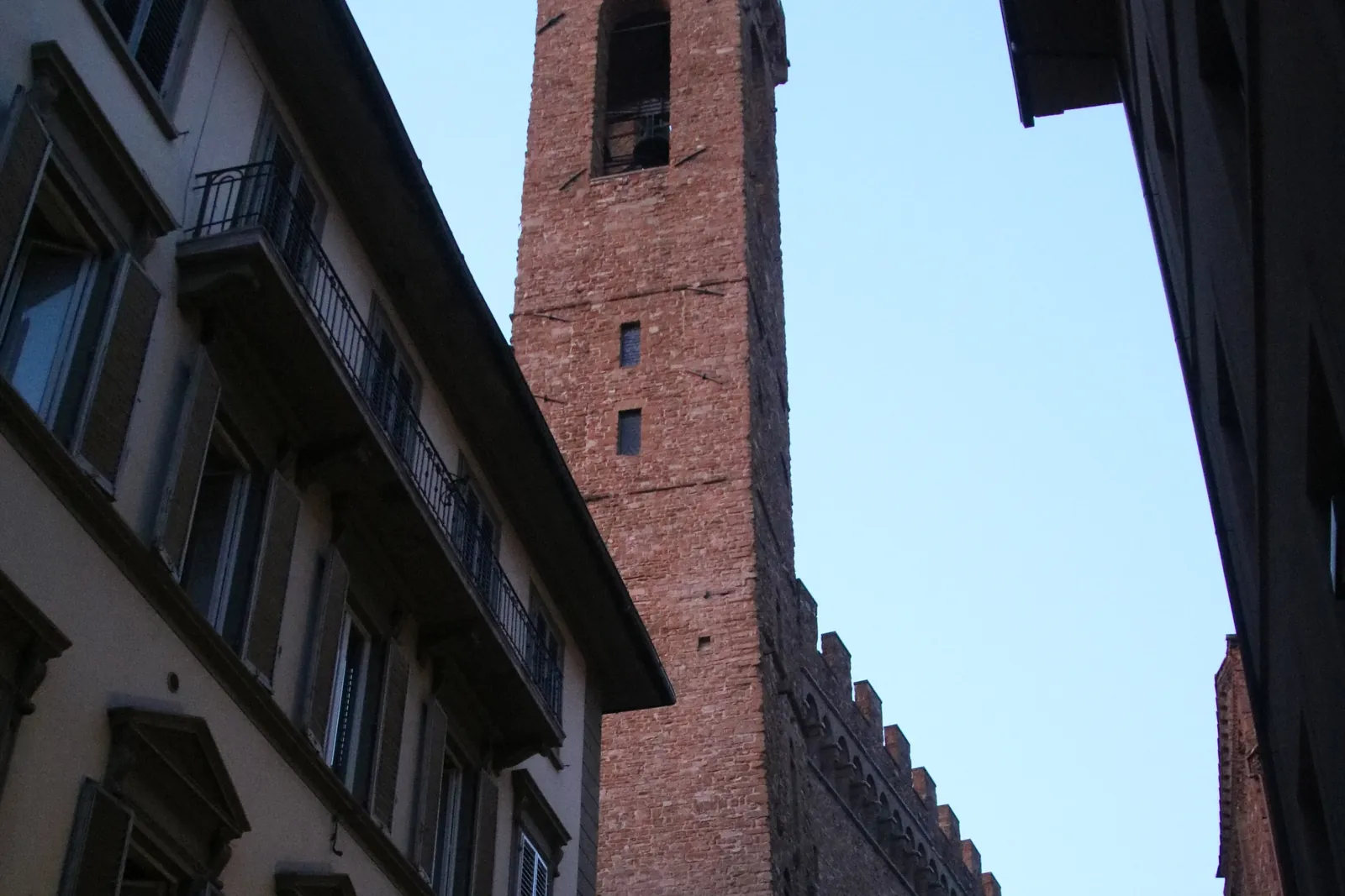 The Bargello tower from Via Ghibellina. Locale is a few streets away, near the Bargello